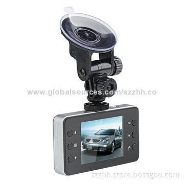 Car DVR full HD with 1080*720 pixel video resolution and 2.7-inch TFT screen